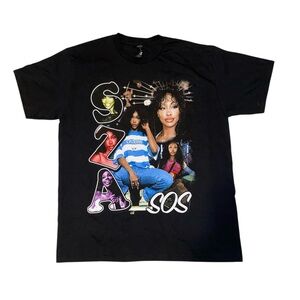 SZA Sos Graphic Short Sleeve Shirt Playerytees Multicolor Unisex Size Large